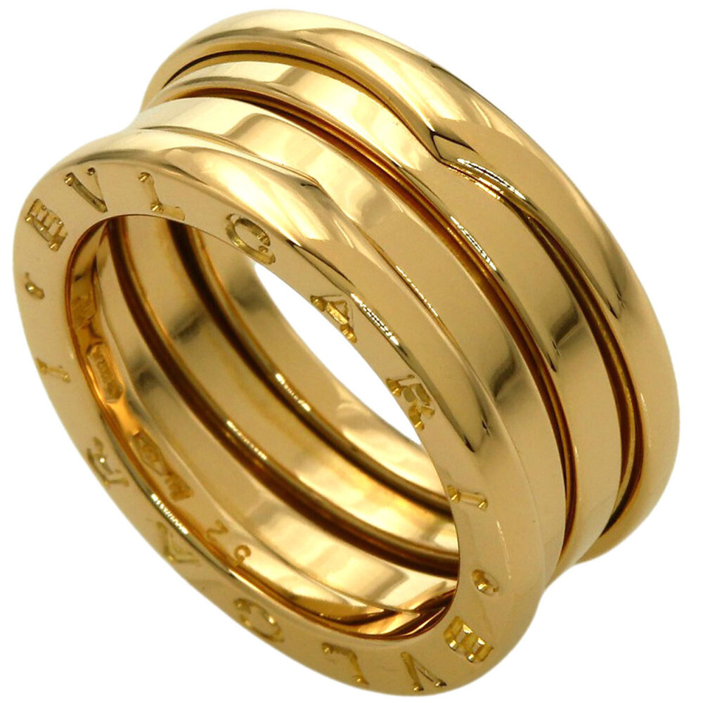 BVLGARI B-zero1 2-band ring #52, 18K yellow gold, women's.